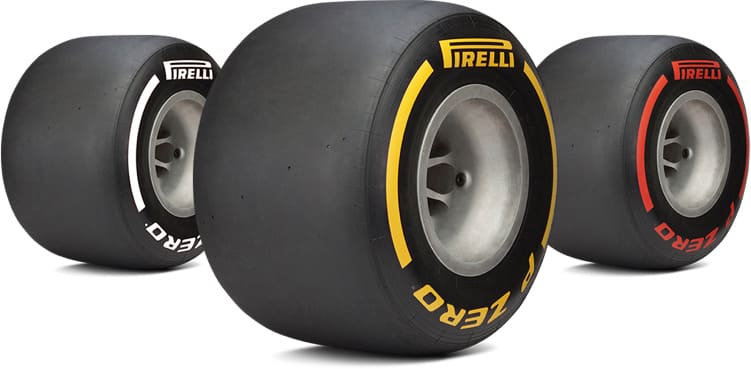 Tipos de Pneus Pirelli F1