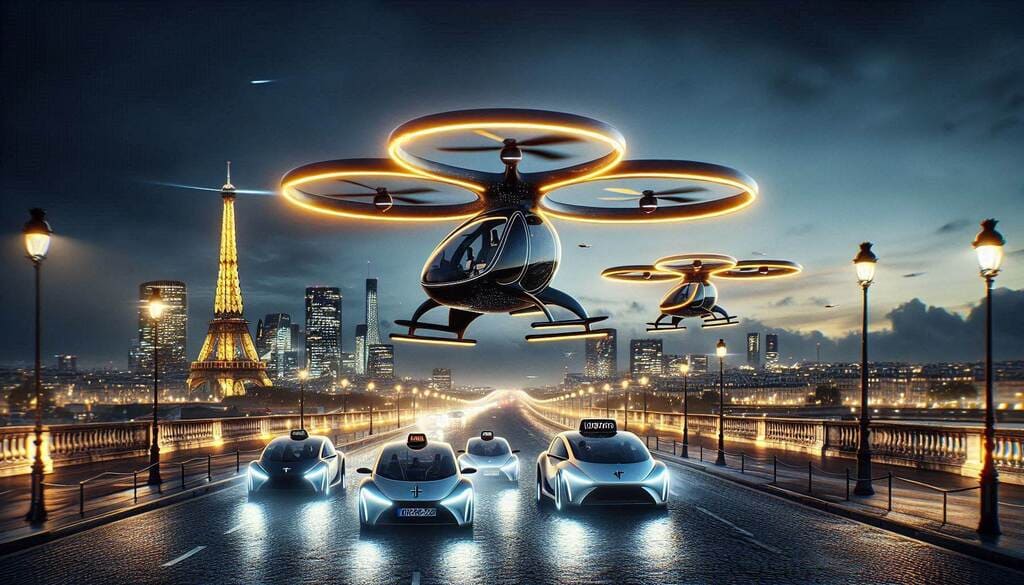 Táxis Voadores em Paris 2024: Revolução na Mobilidade Aérea