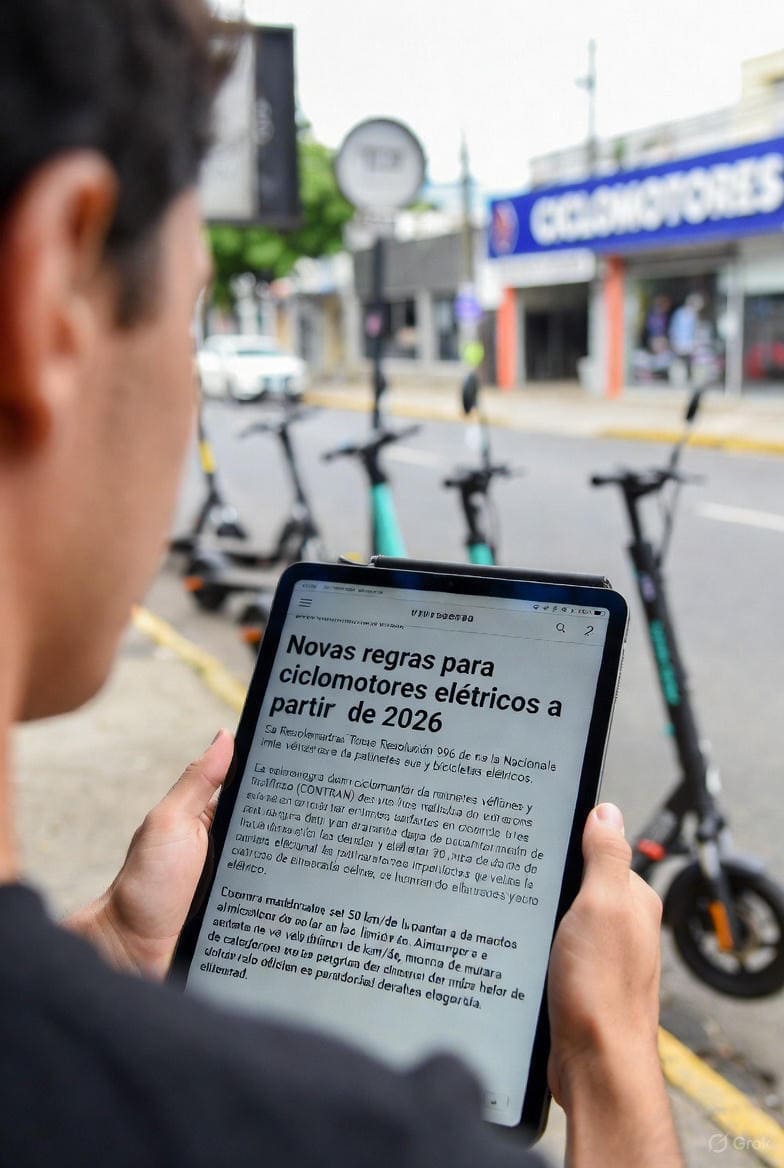 Motinha Elétrica: CNH e Placa em 2026 ou Multa Pesada!