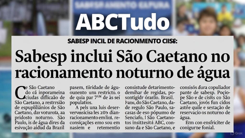 São Caetano Sem Água: O Fim da Exceção no ABC