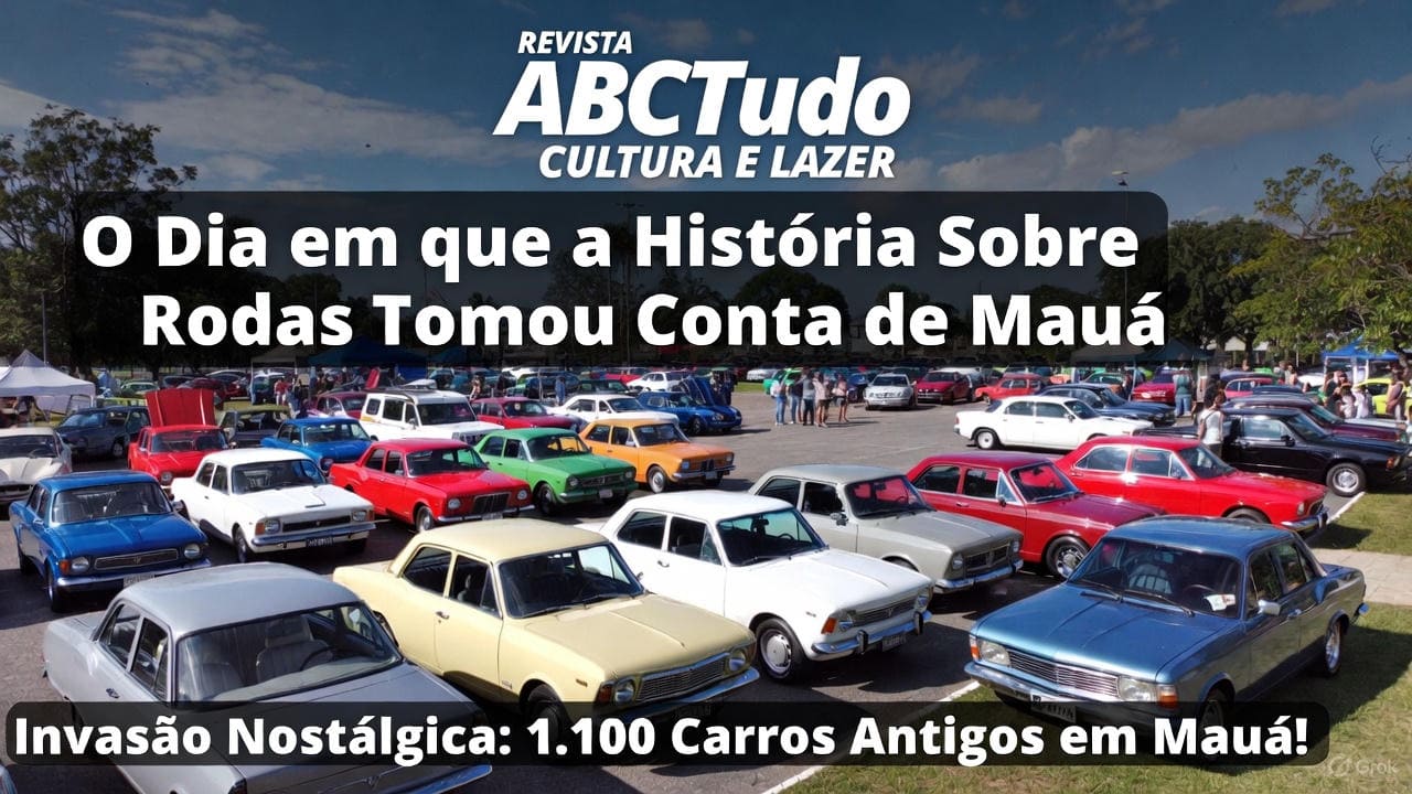 Invasão Nostálgica: 1.100 Carros Antigos em Mauá!