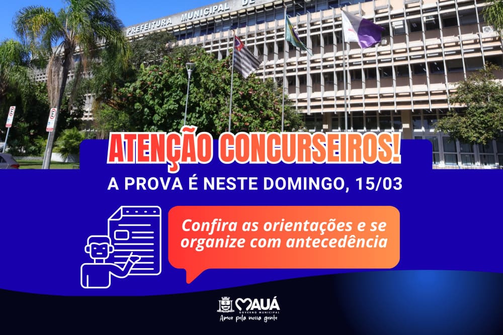 Concurso Mauá - Vai Perder a Prova no Domingo?
