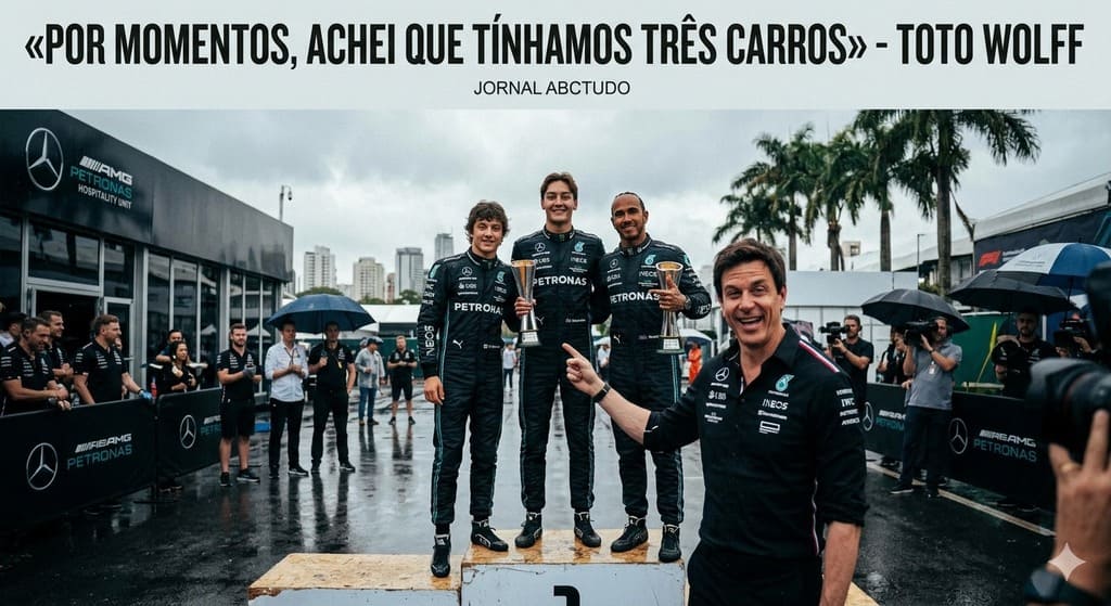 Toto Wolff Chocado: "Temos 3 Carros no Pódio!"