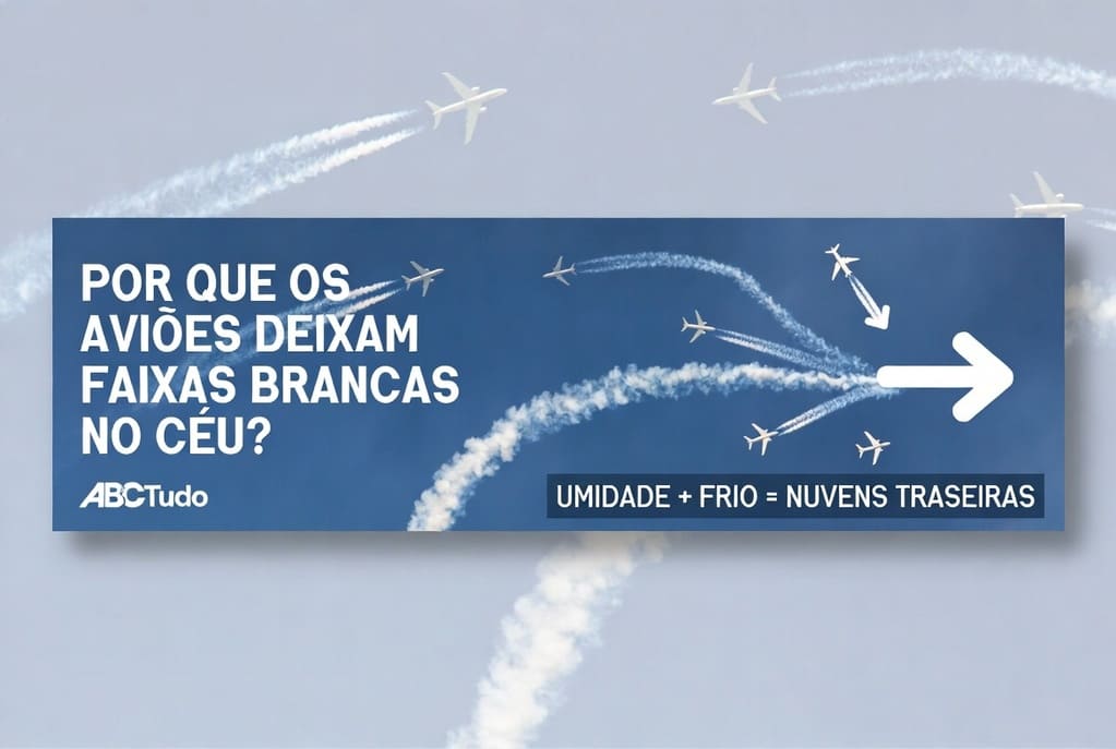 Aviões e Faixas no Céu: Risco Oculto ao Clima!