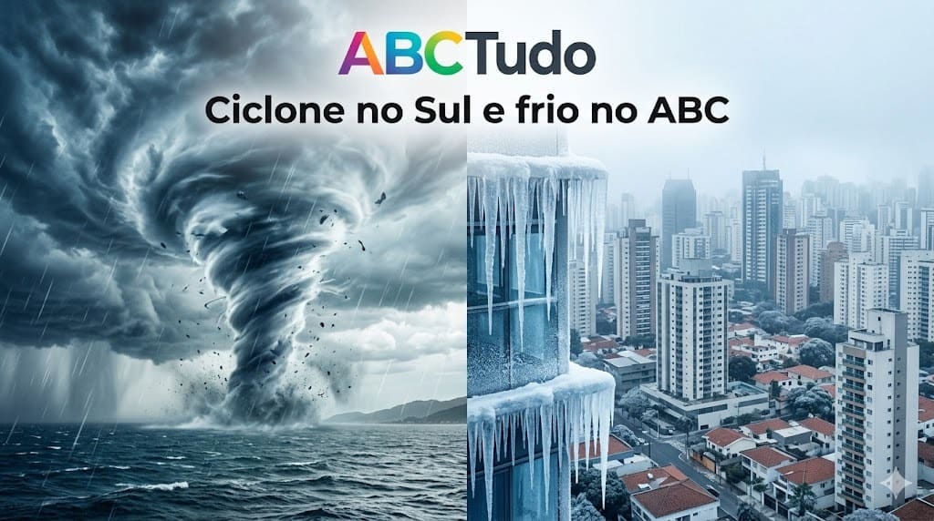 Ciclone no Sul e frio no ABC: O tombo térmico vem!