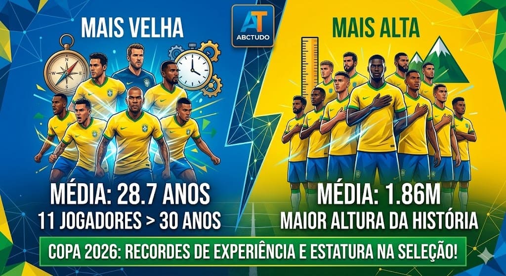 Copa 2026: A Seleção Mais Velha e Alta da História!