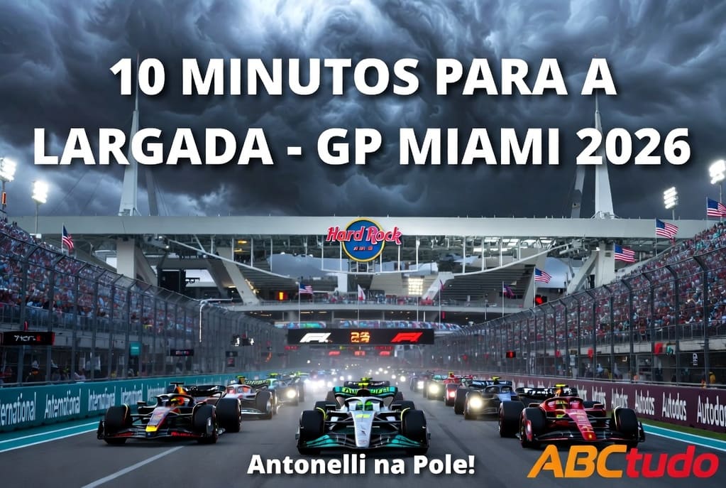 Falta 10 Minutos: Antonelli na Pole e Tempestade Ameaçando o GP de Miami!