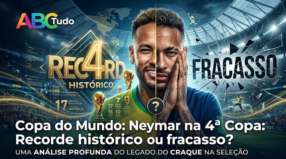 Neymar na 4ª Copa: Recorde histórico ou fracasso?