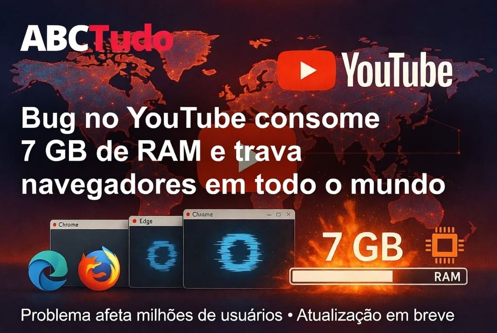 YouTube Travou? Bug Rouba 7GB de RAM do seu PC!