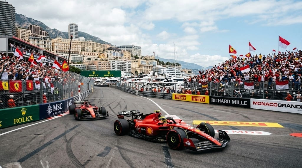 Ferrari Devora Monaco: Hamilton É P1, Leclerc P2