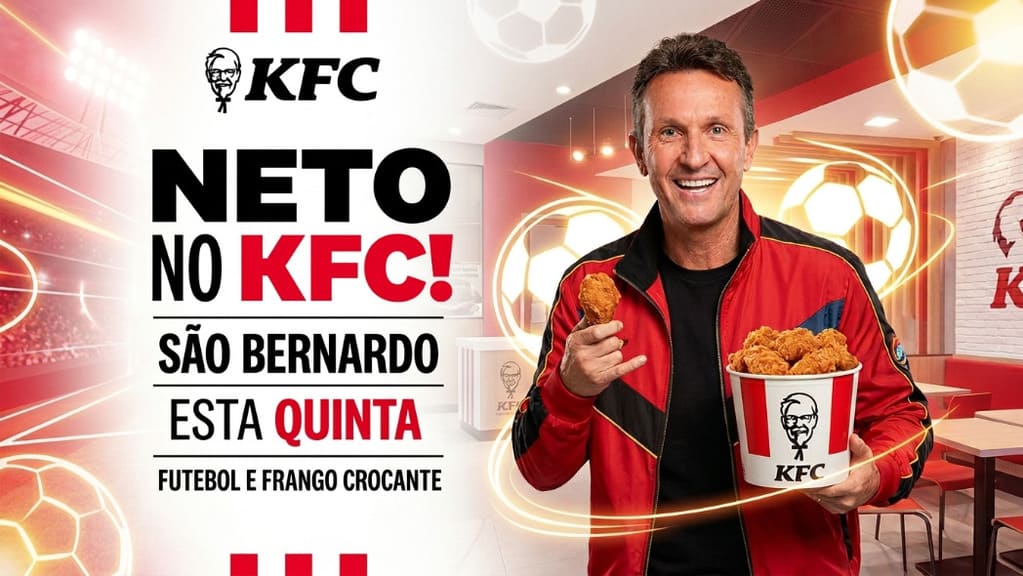 KFC Traz Craque Neto a São Bernardo Nesta Quinta