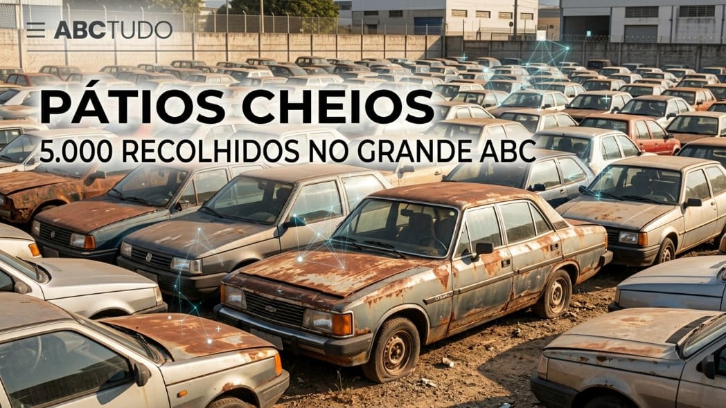 Pátios lotam e ABC recolhe 5 mil veículos no ano!