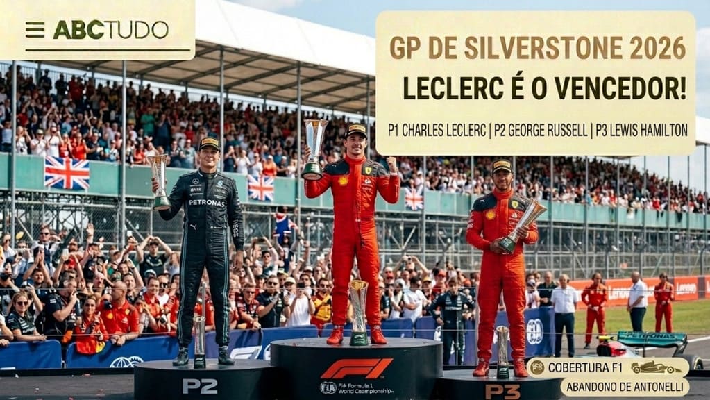 Antonelli Quebra, Leclerc Vence em Silverstone