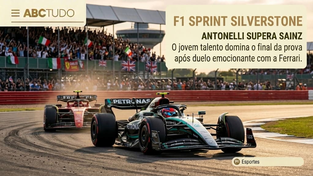 Antonelli Vence Hamilton na Sprint de Silverstone