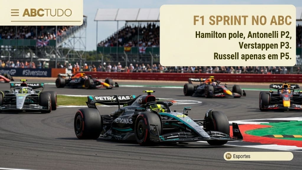 Hamilton rouba a cena: pole sprint na sua casa
