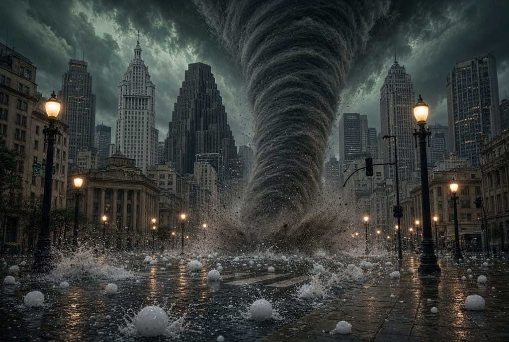 Alerta de Tornado e Chuva Forte Atinge o Grande ABC