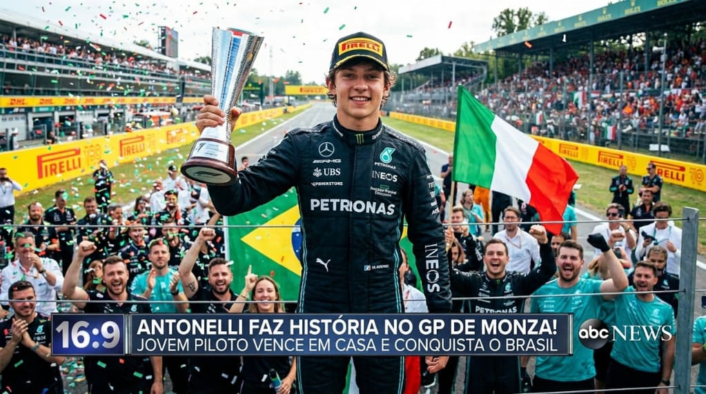 Antonelli faz história e vence GP de Monza de F1!