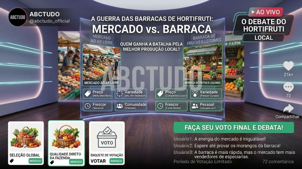Feira livre ou hortifrúti: quem vence a guerra?