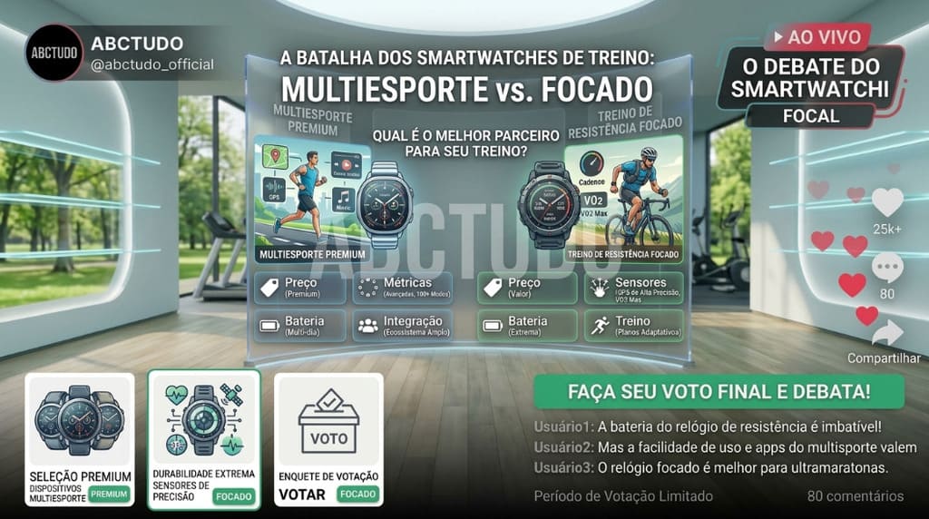 Qual smartwatch vale mais a pena para treinar?